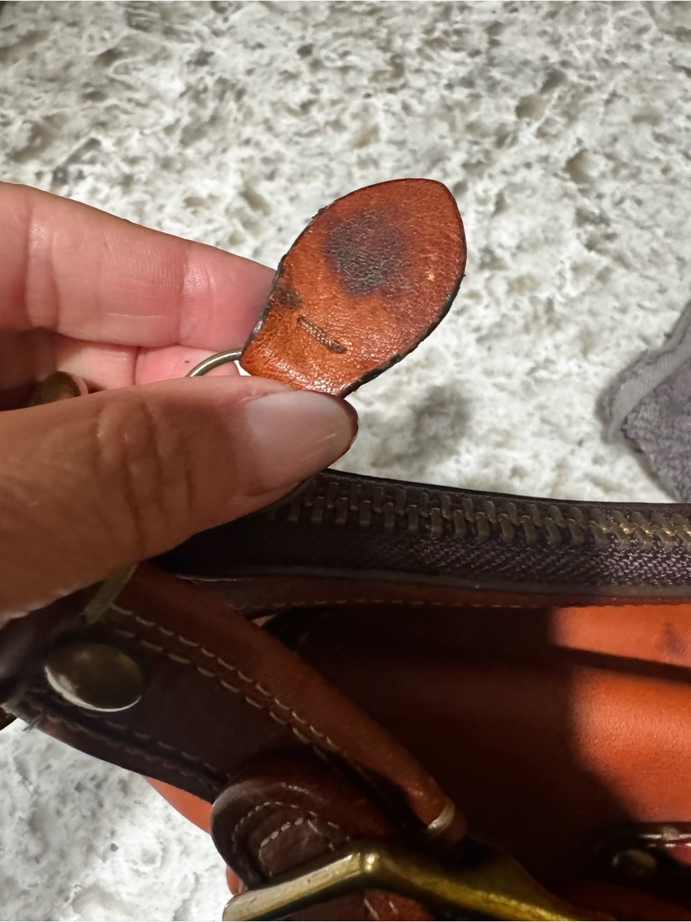 Coach Legacy Shoulder Bag in Cognac Brown with Brass Hardware - Picture 12 of 13